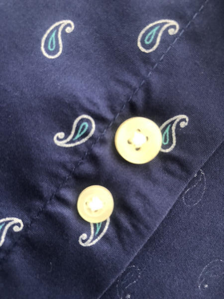 SADDLEBRED  Button-Down Button-Down Navy Paisley … - image 5