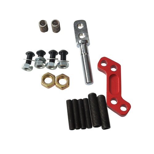 RED ALUMINUM SHORT THROW SHIFTER Fit 83-04 MUSTANG/THUNDERBIRD T5/T45 SN95 - Picture 3 of 5