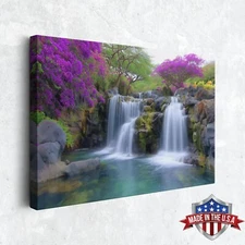 Lavender Cascade Reverie Wall Art, Canvas Print for Home Decor, Art Print Poster