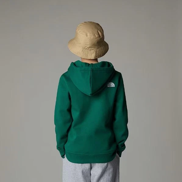 Felpa Bambino Junior The North Face Boys Drew Peak Hoodie A89HH NL1 Verde - Imagen 4 de 4