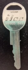 Vintage Key ILCO 61098B B49 B Appx 2-1/8” Canada Independent Lock Door Locks