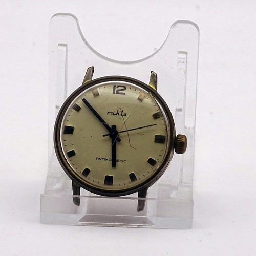 Ruhla Herren Armbanduhr aus alten DDR Zeiten Bastlerstück (526)