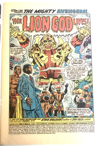 THE AVENGERS. NUMBER 112. 1ST SERIES. KEY 1ST MANTIS. JUNE 1973. VFN+ 8.5. - Picture 5 of 8