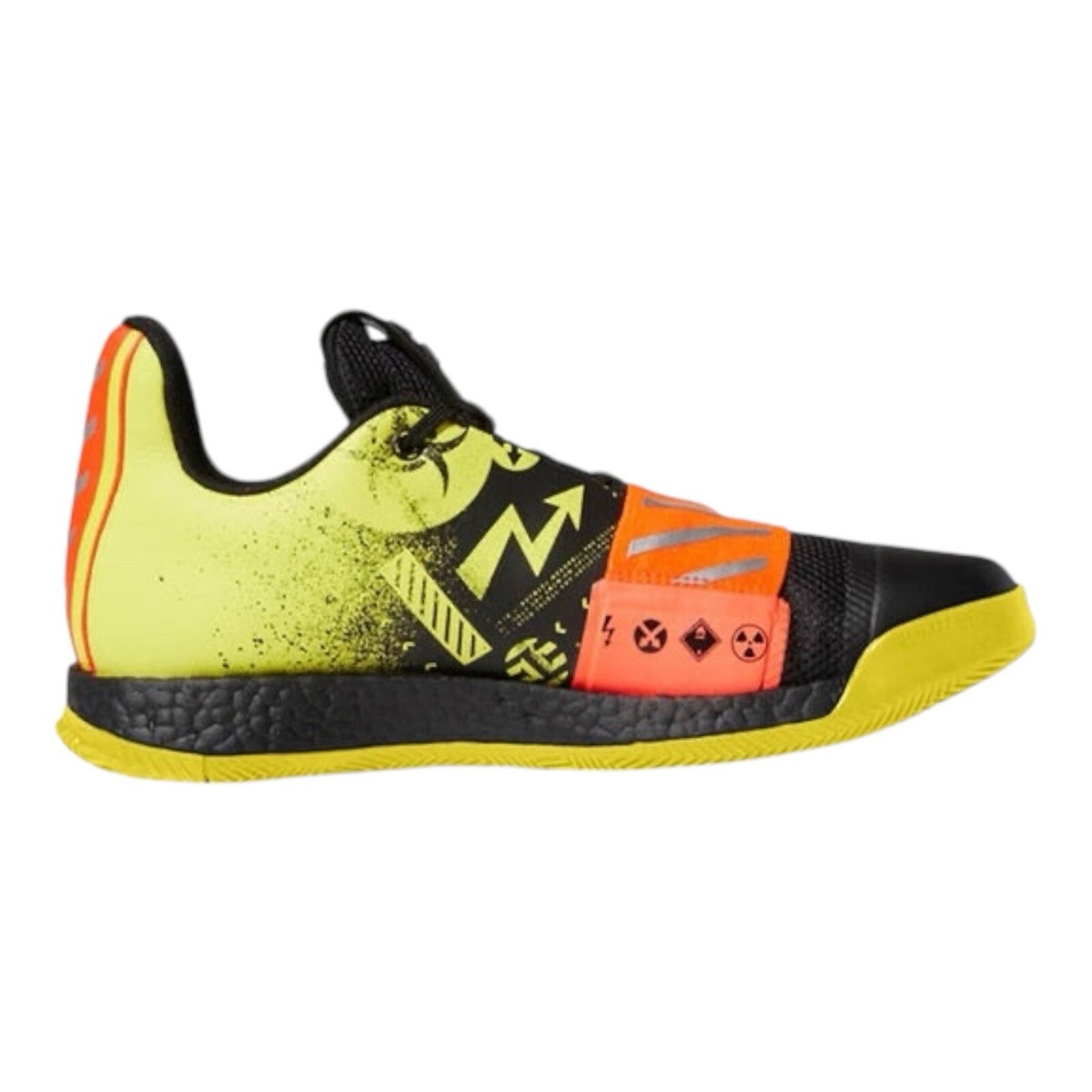 Adidas James Harden Vol. 3 Caution Basketball Size 10.5 Shoes Multicolor FV2592 Adidas James Harden Vol. 3 CAUTION LE Multi/Color FV2592 Sz  main image 4