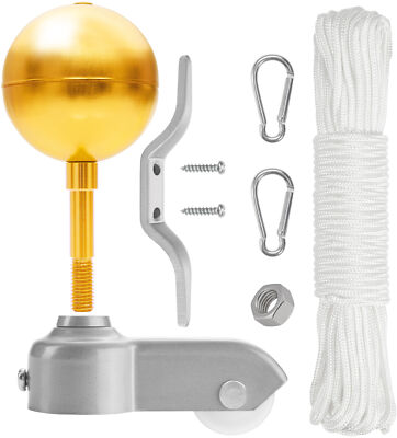 BRUBAKER Flagpole Repair Kit - Aluminum Parts for Flagpoles with 1.7 in Diameter