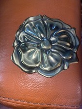Vintage Gold Flower Charmant Belt Buckle Tags Intact Beverly Hills CA 1980  s