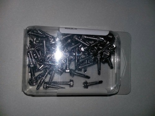 #8×3/4" Stainless Self Drilling Hex Washer Head Screws,QTY-65 - Picture 2 of 2