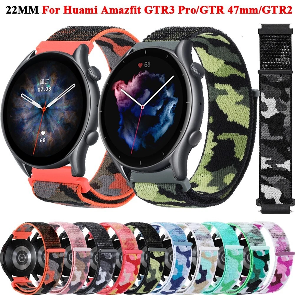 Nylon Wrist Strap Band For Amazfit GTR 3 Pro 47mm Bracelet Stratos