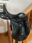 17.5CUSTOM SADDLERY EVEREST ( BLUE PIPING) monoflap dressage saddle- — photo 1