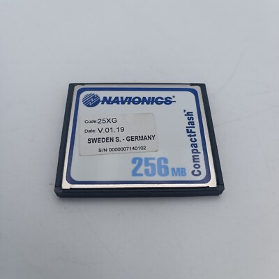 NAVIONICS 25XG SWEDEN GERMANY 256MB Marine Charts CF  Raymarine Geonav