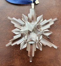 Swarovski 2006 Snowflake Christmas Ornament crystal large w/ chip