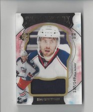 2016-17 SPx Red #61 Oliver Bjorkstrand Rookie JERSEY Blue Jackets /149