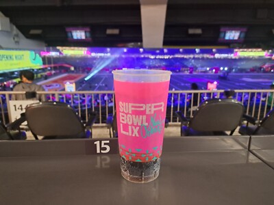 Super Bowl 59 LIX NEW ORLEANS SOUVENIER PLASTIC CUP SOLD AT GAME EAGLES ...