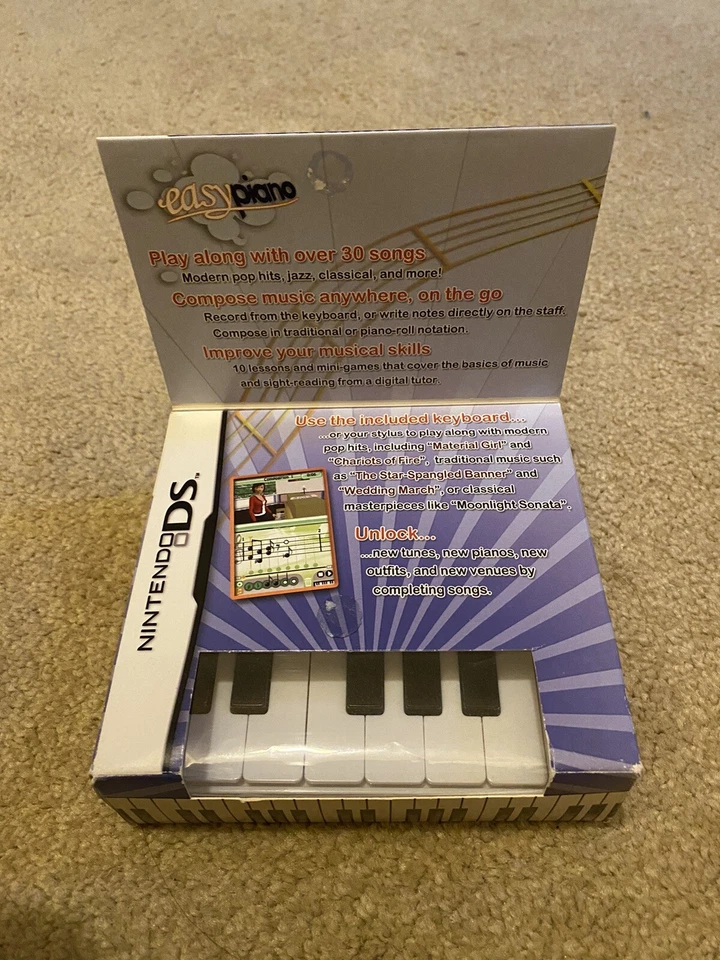 Easy Piano (Nintendo DS, 2010) BRAND NEW FACTORY SEALED RARE USA FREE SHIP - Image 2 of 4