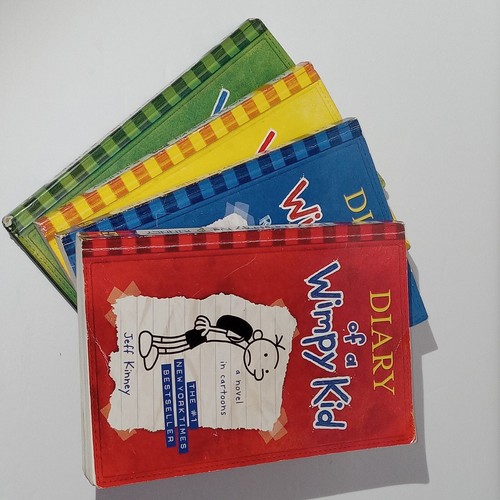Diary of a Wimpy Kid Books Hardcover Paperback Chapter Comic Jeff Kinney 4 PK - Picture 8 of 12