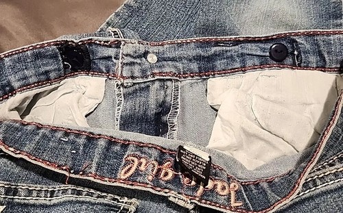 Jade Girl Floral Embroidered Denims Girls Size 12 - Picture 6 of 11