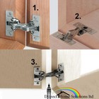 Hafele Mitred 22.5°/45° Applications Hinge Screw Fixing Angle Cupboard Door Fix