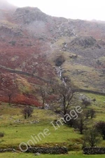 Photo 6x4 A stream cascades down Brown Crag Legburthwaite  c2009