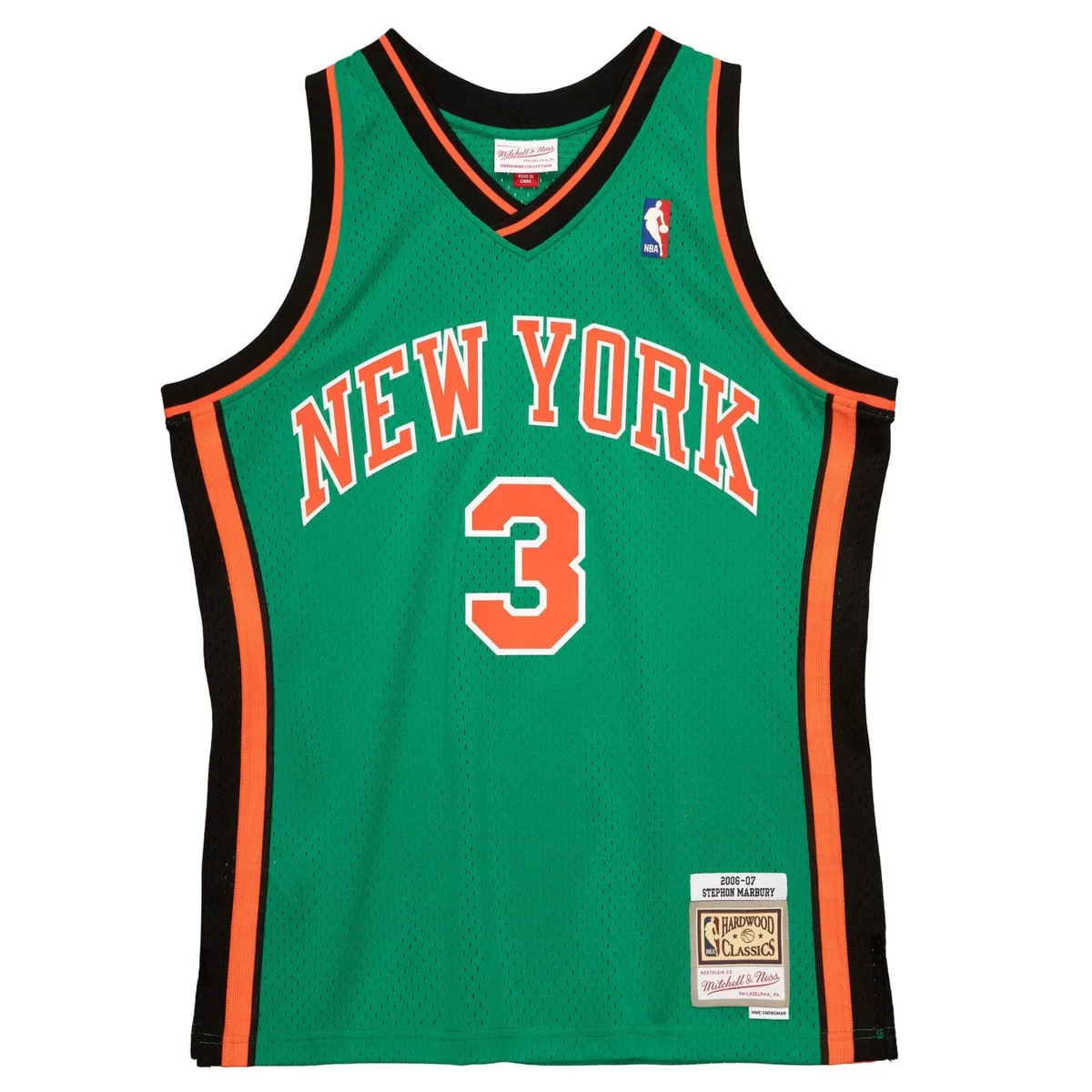 ニューヨークニックス　マーブリー期　セットアップ　2003年　希少　XL NBA Mitchell & Ness Stephon Marbury New York Knicks Swingman 2006
