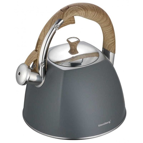 3L FlöTenkessel Wasserkessel Mit Pfeife Induktion Edelstahl Klausberg KB-7501-image