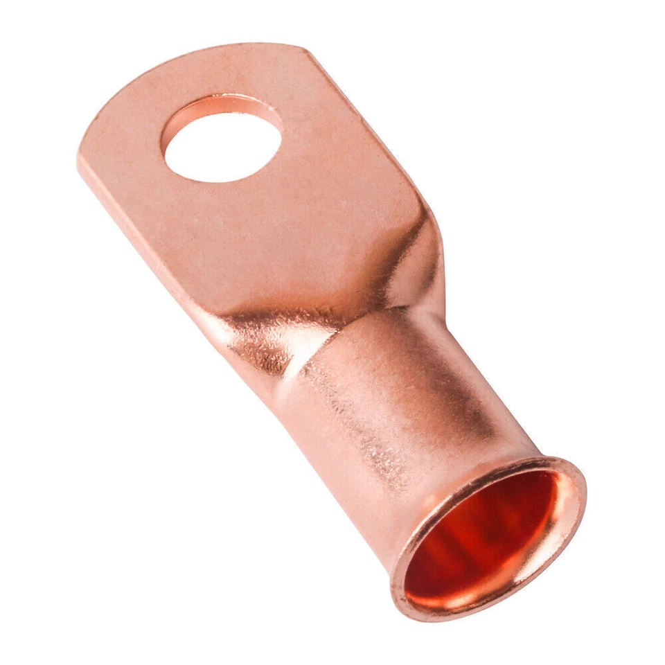 "Stud Ring Cable Lug Crimp Copper Terminals Power Ground Wire 25x 3/0 Ga AWG 3/8 - Image 3 of 4