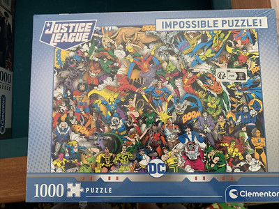 Clementoni DC Justice League 1000 Teile Puzzle Impossible Neu Versiegelt