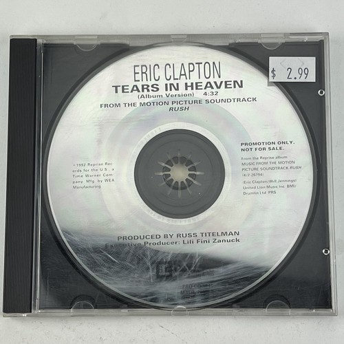 RARE 1990 PROMO CD - Eric Clapton – Tears In Heaven - Reprise PRO-CD-5240