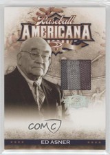 2008 Donruss Threads Baseball Americana Materials 317/500 Ed Asner #BA-35 4r7