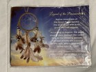 New Dreamcatcher Wall Hanging Brown White Feathers Beaded Decor Sealed Gift — photo 2