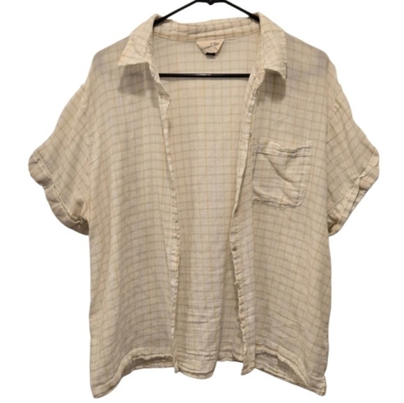 Universal Thread Women’s Windowpane Grid Butter Y… - image 1