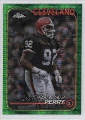 2024 Topps Chrome Green Sonar Refractor 54/99 Michael Dean Perry #35 13a1