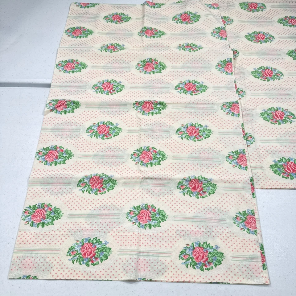 Funda Almohada Vintage Sears Par Estándar Rosa Rosas Mezcla Floral Y2k Años 90 Años 80 Foto 4 de 4