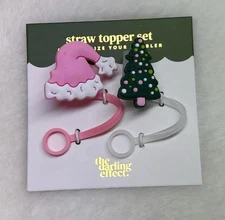 The Darling Effect 10mm Straw Topper Set Accessories For Tumbler Christmas