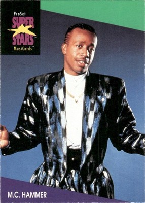 1991 ProSet Super Stars MusiCards Rock Pop Rap Set Break M.C. Hammer #124