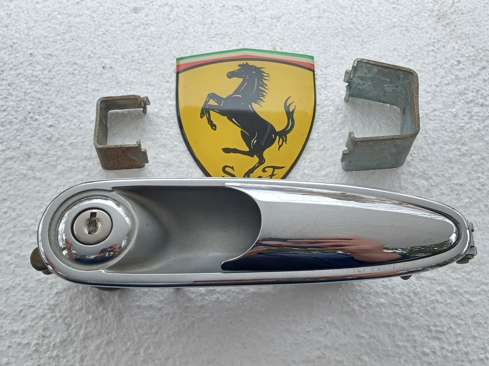Ferrari 365 Exterior Door Release Lever Handle_253-30-750-09_257-30-750-02_400