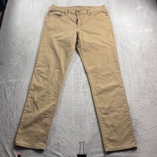 Banana Republic Travel Jean Mens 34x32 Khaki Tan Slim Fit 5-Pocket Pants