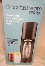 SodaStream Terra Sparkling Water Maker Black with CO2 + DWS Bottle NEW