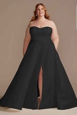 Davids Bridal Plus Size Black Wedding Dress