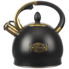3Quart Whistling Tea Kettle Teapot Stainless Steel Teakettle with Cool Grip f...