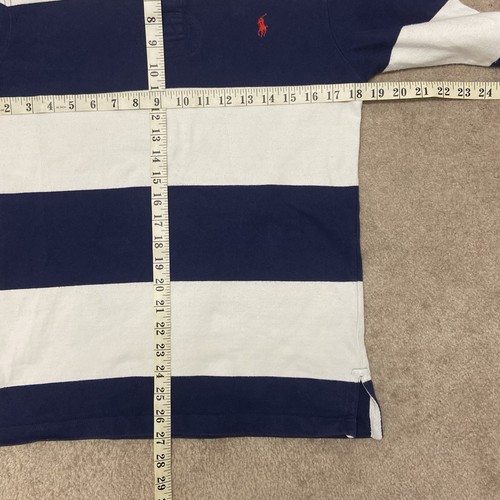 Polo Ralph Lauren Rugby Maglia Uomo Piccola Vintage Anni 90 Manica Lunga Cerchio - Foto 2 di 21