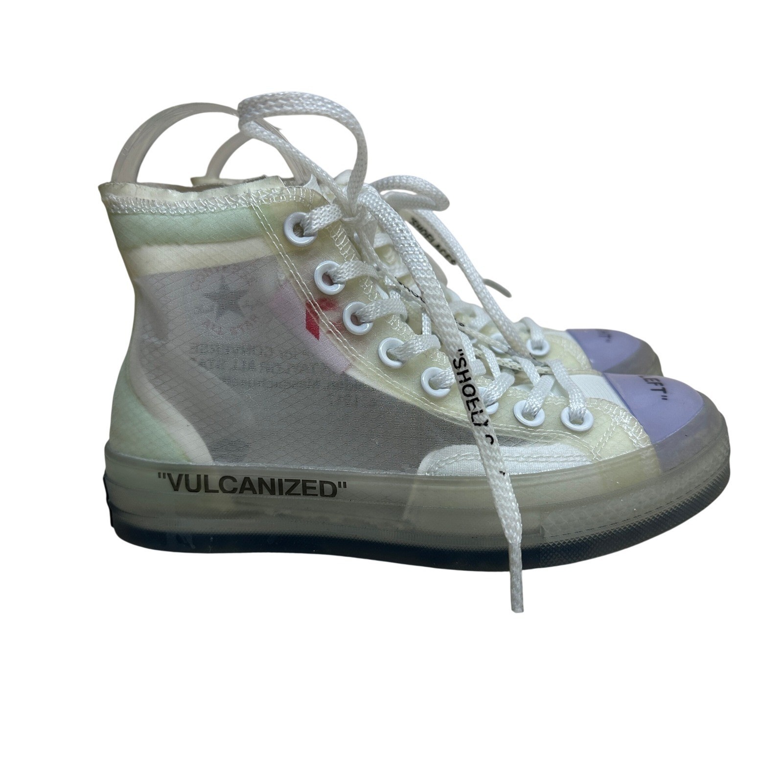 Off White x Converse The Ten Chuck Taylor All Star Vulcanized Hi Top SAMPLE 5.5 image 5