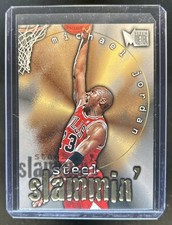 1996 Skybox Metal Michael Jordan Steel Slammin' #6 Bulls