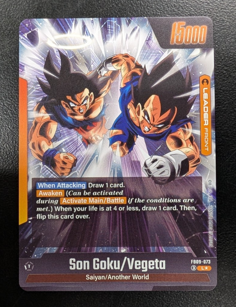 Son Goku/Vegeta Gogeta FB09-073 Leader Alternate Art Dual