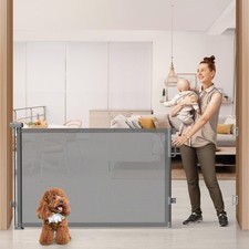 76'' Retractable Baby Gates Extra Wide, Mesh Long Dog Gate for Wide Openings,...