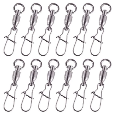 20 Pcs Drehgelenk Aus Edelstahl Für Angelausrüstung Angelzeug Angel-Drehgelenk - Bild 1 von 4