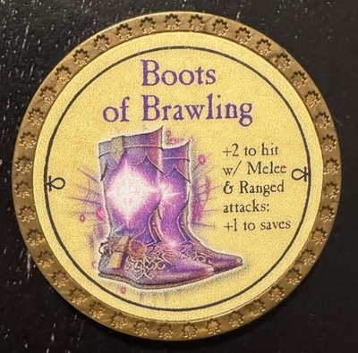 True Dungeon Token - Boots of Brawling