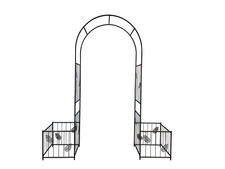 Metal Garden Arch Garden Arbor Trellis Climbing Plants Support Arch Outdoor Arch