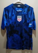 Nike USMNT Soccer Blue Tie-Die Dri-Fit ADV Jersey XXL 2022 World Cup Kit READ 