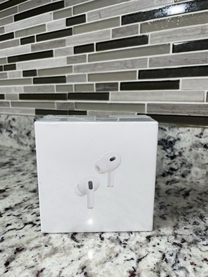 Apple AirPods Pro 2nd Gen White Bluetooth Earbuds MagSafe Case MTJV3AM/A