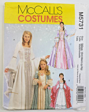McCalls Sew Pattern 5731 Misses Princess Dress Costume Cosplay S-XL, 8-22 UNCUT